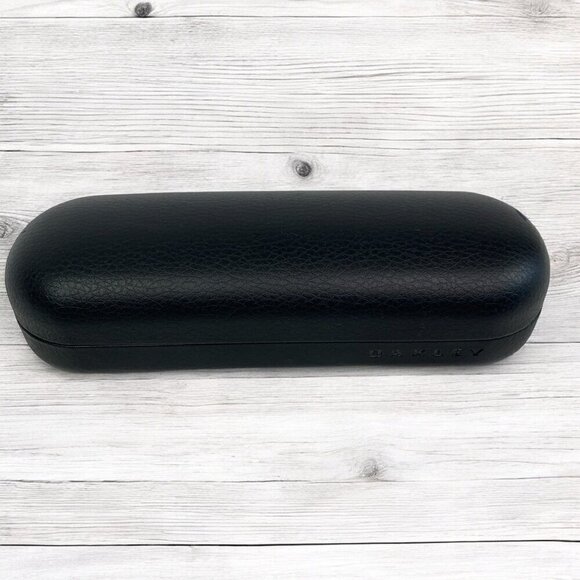 Oakley Leather Clamshell Sunglasses Glasses Protective Case Black - Picture 3 of 4